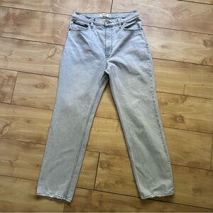 Abercrombie Ankle Straight Ultra High Rise Jeans